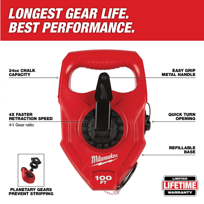 TIZADOR EXTRA GRUESO 30.4 MT MILWAUKEE 48-22-39104
