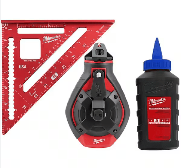PACK TIZADOR AZUL MILWAUKEE + ESCUADRA ALUMINIO 0