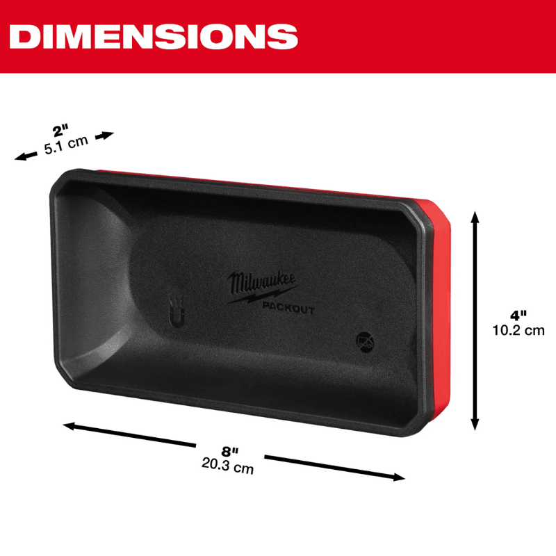 CONTENEDOR MAGNÉTICO GRANDE PACKOUT MILWAUKEE 48-22-80715