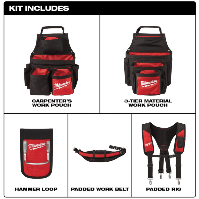 CINTURÓN DE CONTRATISTA CON PLATAFORMA DE SUSPENSIÓN MILWAUKEE 48-22-81205