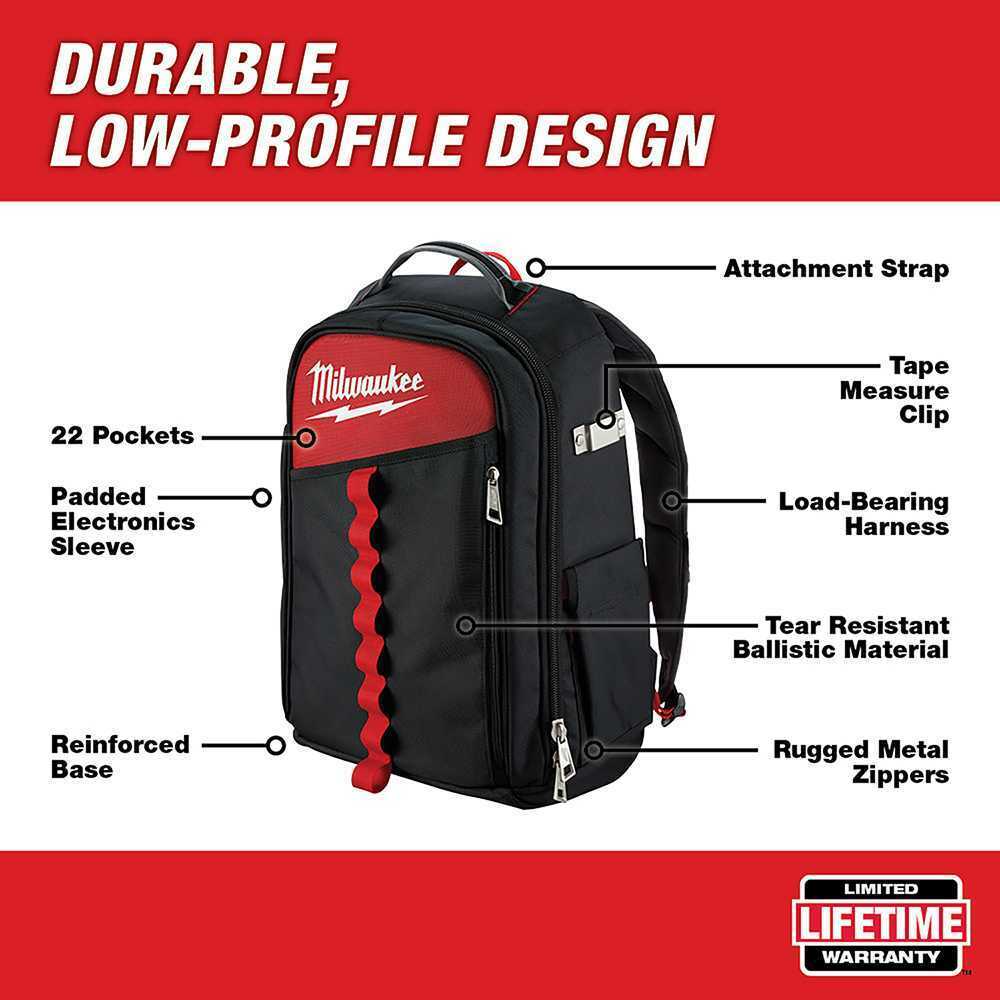 MOCHILA 22 BOLSILLOS PERFIL BAJO 48-22-82023