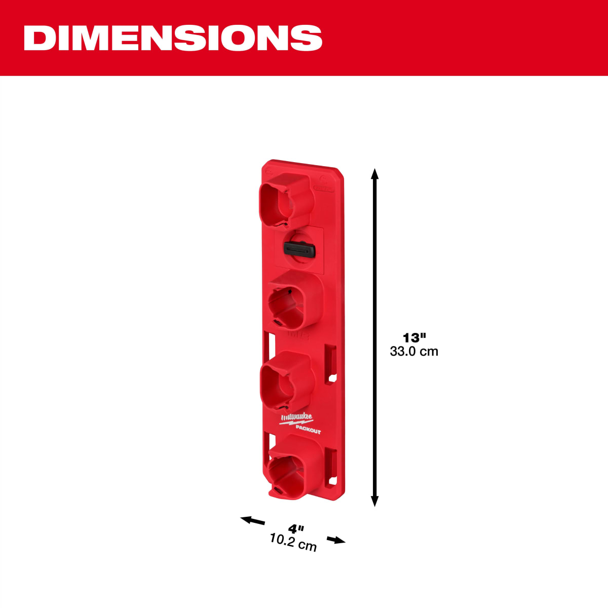ESTANTE DE BATERÍA M12 PACKOUT MILWAUKEE 48-22-83386