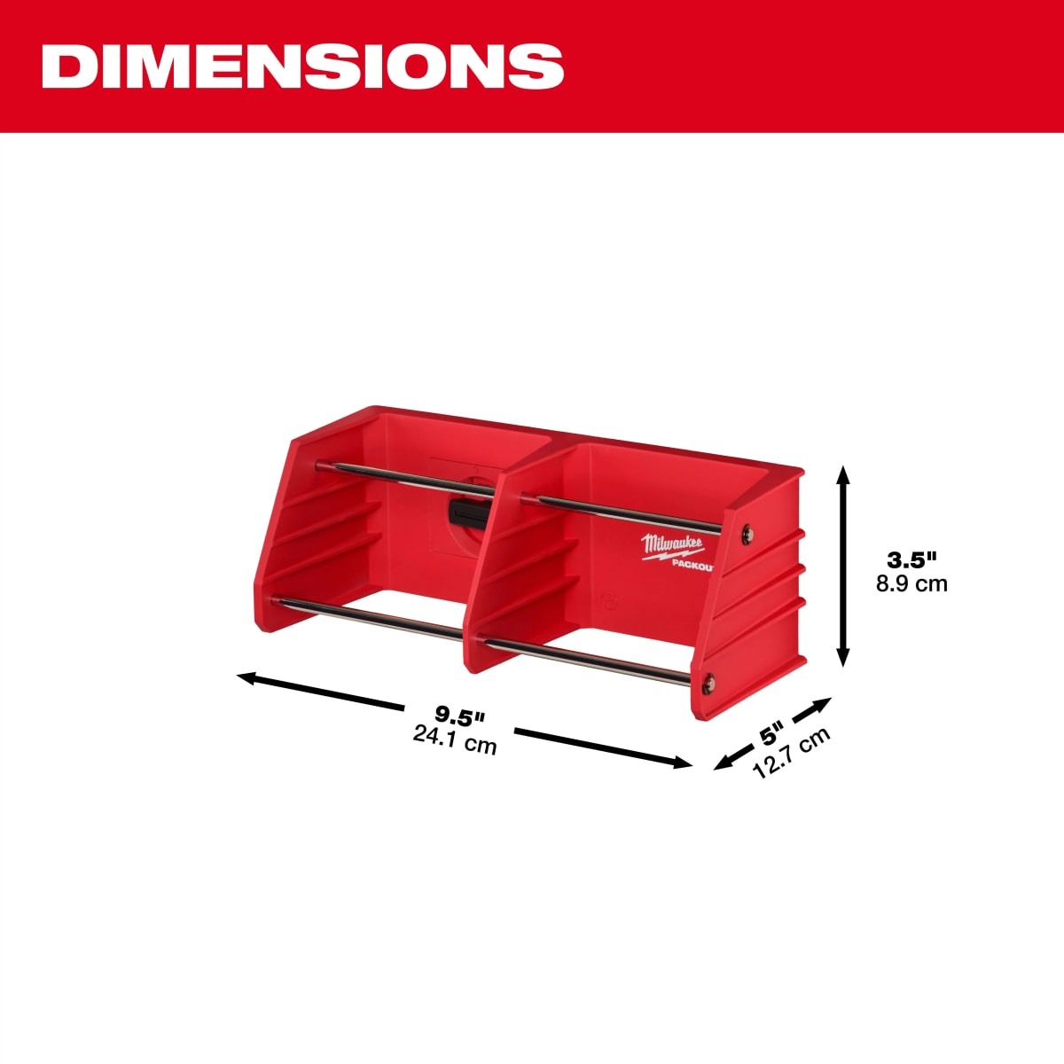 PORTA HERRAMIENTAS MANUALES PACKOUT MILWAUKEE 48-22-83405
