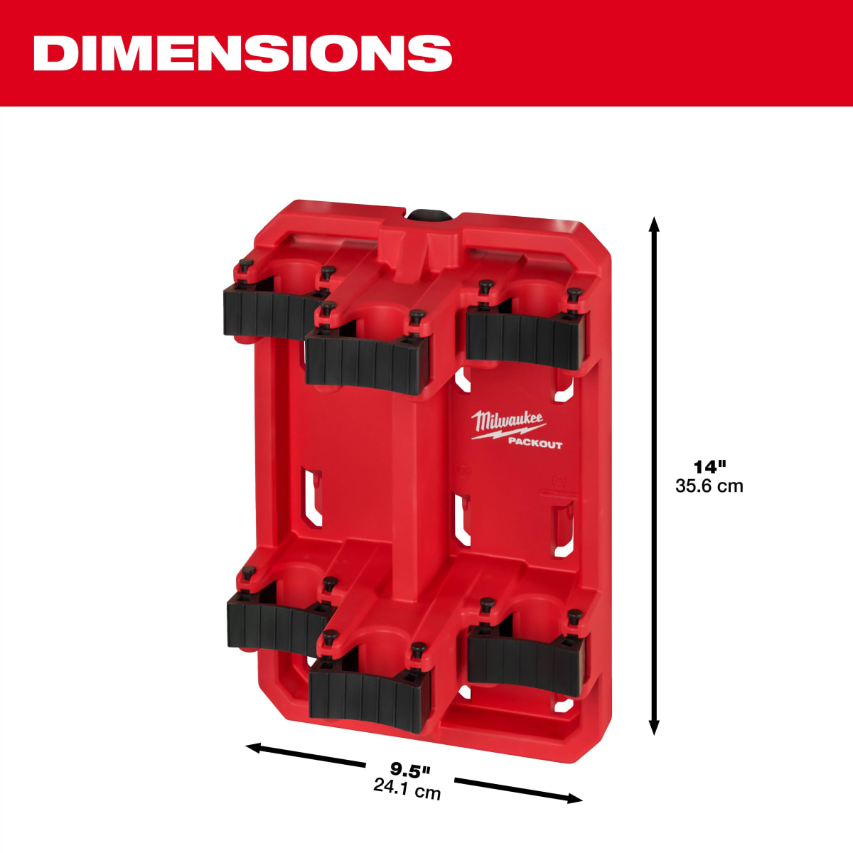 PORTAHERRAMIENTAS CON MANGO LARGO PACKOUT MILWAUKEE 48-22-83496