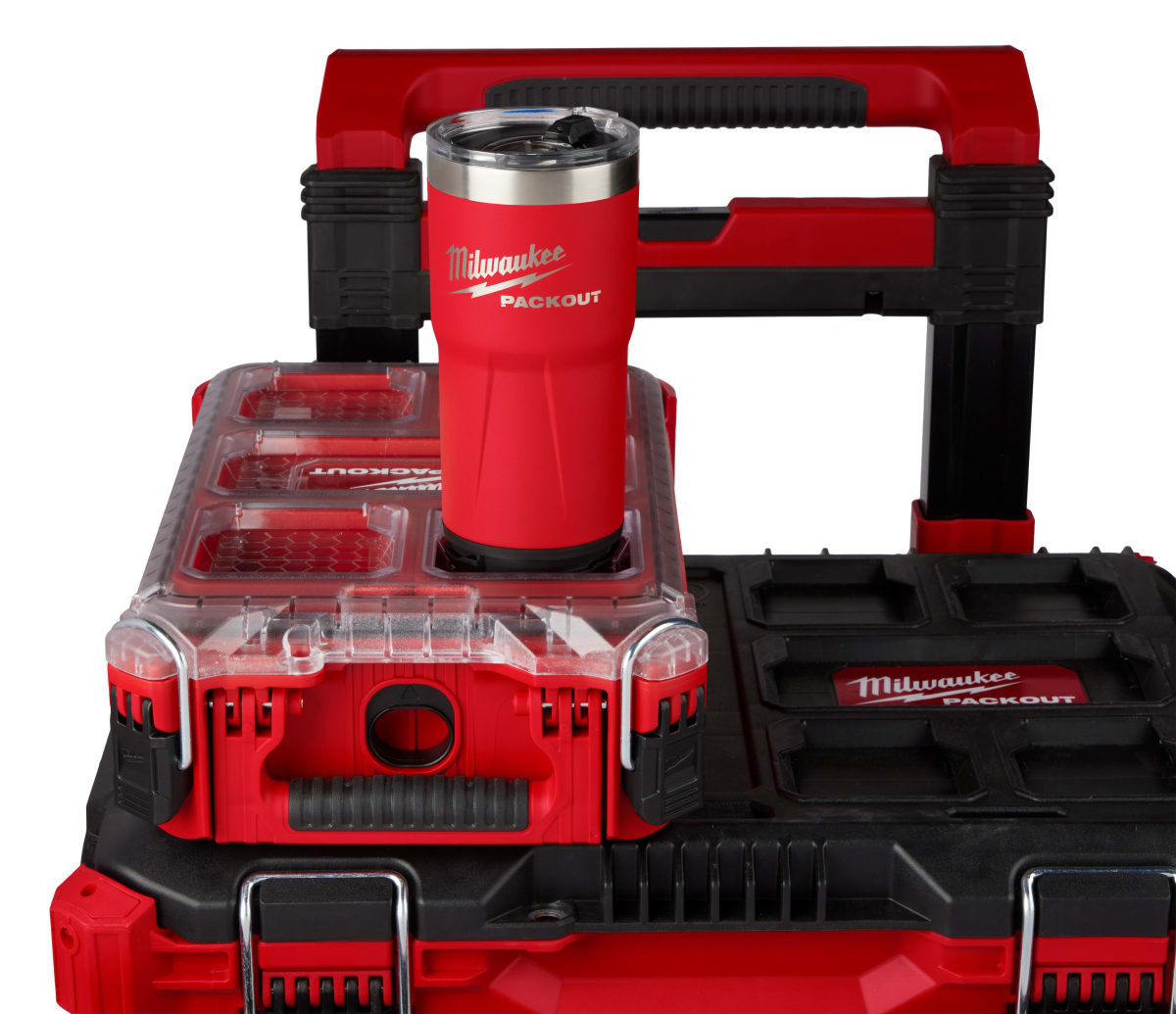 VASO 20 OZ PACKOUT ROJO MILWAUKEE 48-22-8392R5