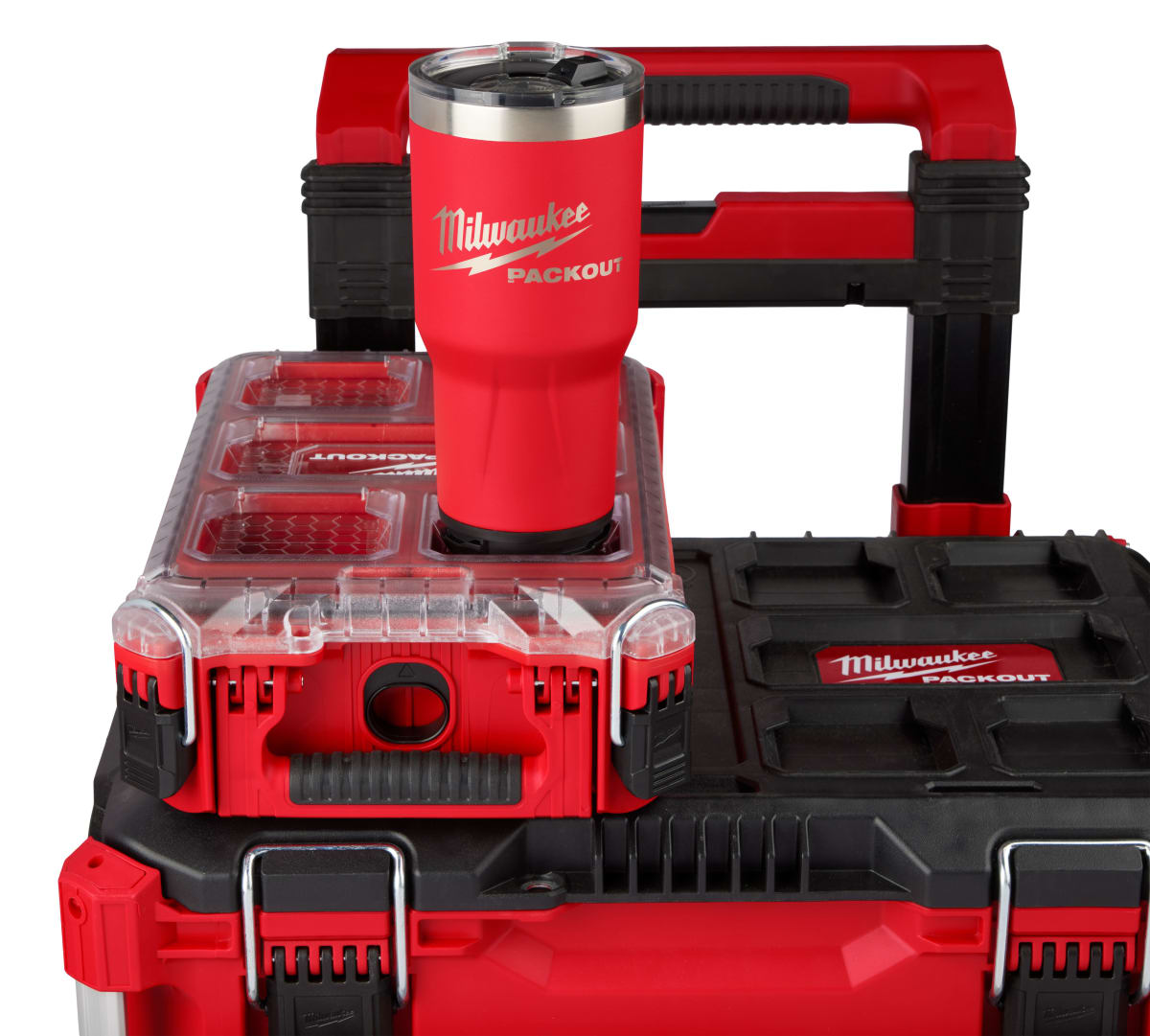 VASO 30 OZ PACKOUT ROJO MILWAUKEE 48-22-8393R5