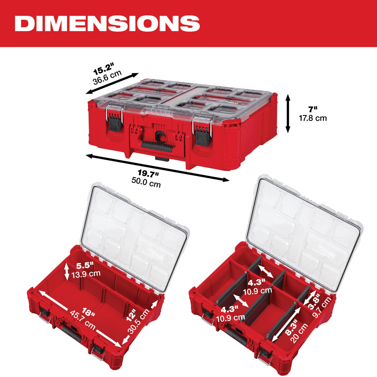 ORGANIZADOR PROFUNDO PACKOUT MILWAUKEE 48-22-84326