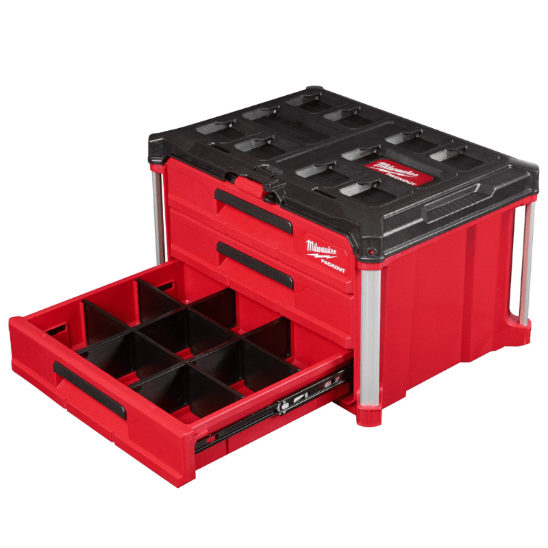 CAJA HERRAMIENTAS 3 CAJONES PACKOUT MILWAUKEE 48-22-84433