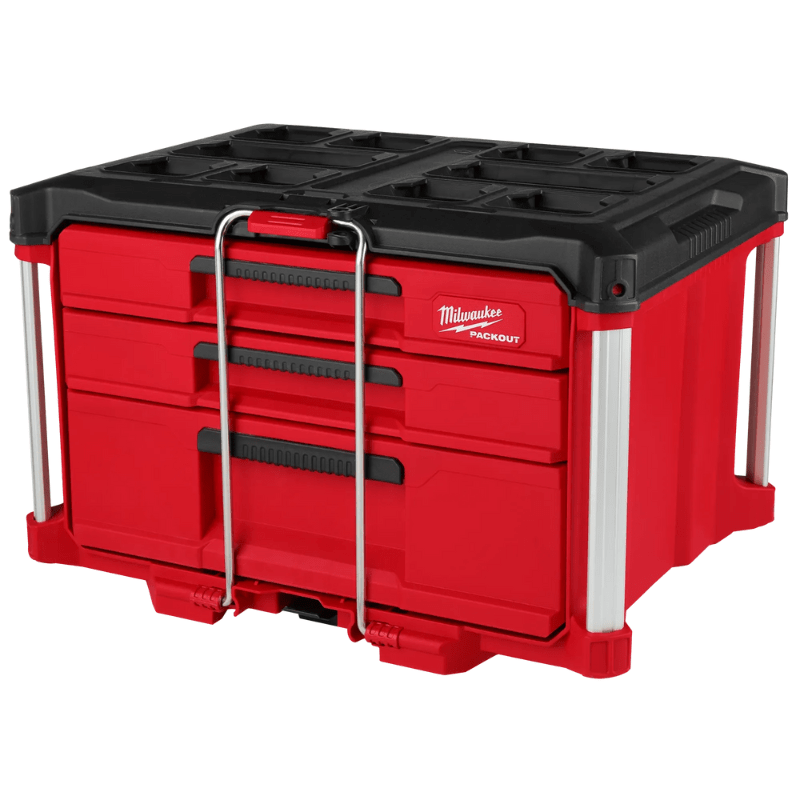 CAJA DE HERRAMIENTAS 3 CAJONES DE PROFUNDIDAD VARIABLE PACKOUT MILWAUKEE 48-22-8447 0
