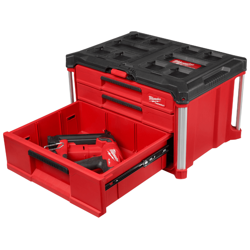 CAJA DE HERRAMIENTAS 3 CAJONES DE PROFUNDIDAD VARIABLE PACKOUT MILWAUKEE 48-22-84473