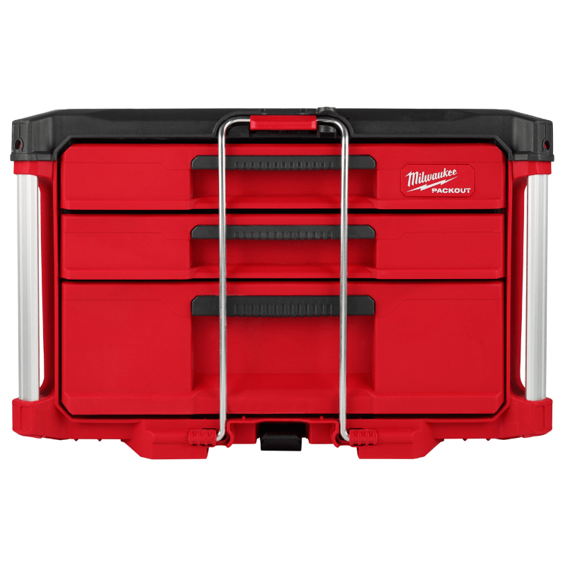 CAJA DE HERRAMIENTAS 3 CAJONES DE PROFUNDIDAD VARIABLE PACKOUT MILWAUKEE 48-22-84474