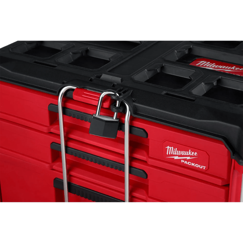 CAJA DE HERRAMIENTAS 3 CAJONES DE PROFUNDIDAD VARIABLE PACKOUT MILWAUKEE 48-22-84475