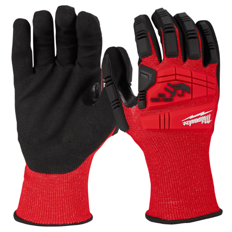 GUANTES NIVEL DE CORTE DE IMPACTO 3 CON RECUBRIMIENTO DE NITRILO TALLA M MILWAUKEE 48-22-8971 0