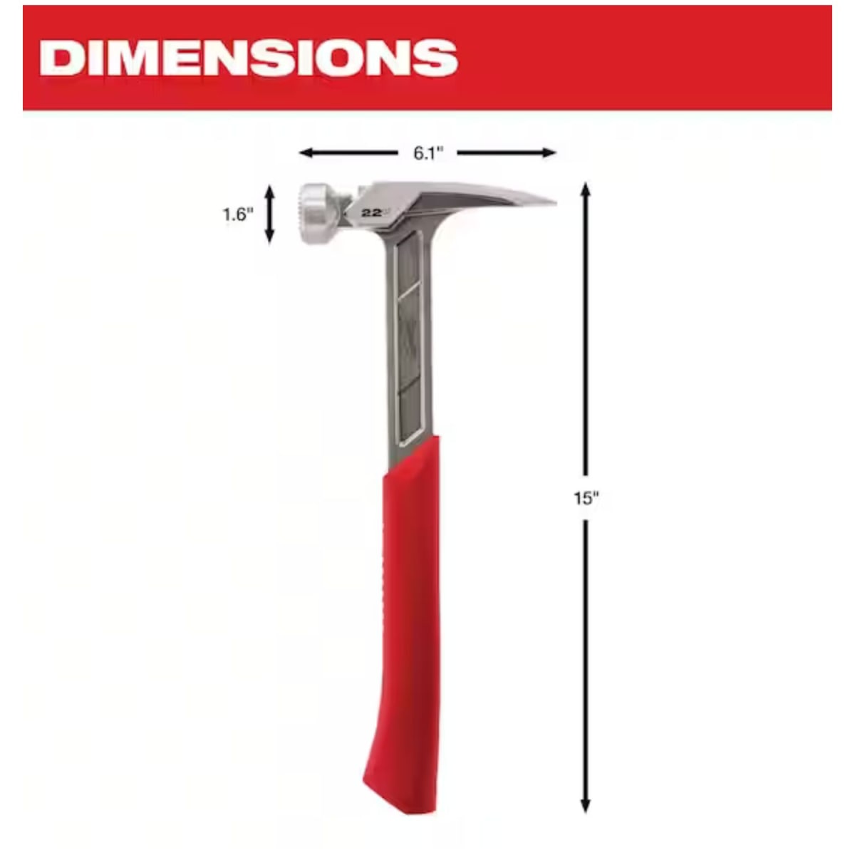 MARTILLO CARPINTERO CARA FREZADA 22 OZ 48-22-90226