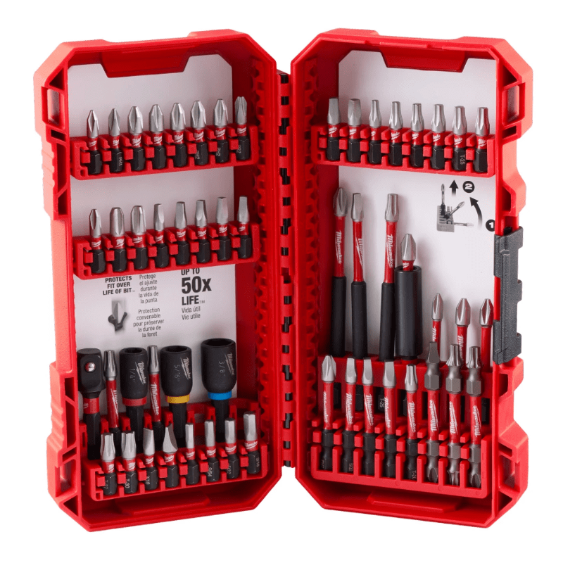 JUEGO DE 54 PCS DE BROCAS PARA DESTORNILLADOR SHOKWAVE IMPACT DUTY MILWAUKEE 48-32-40102