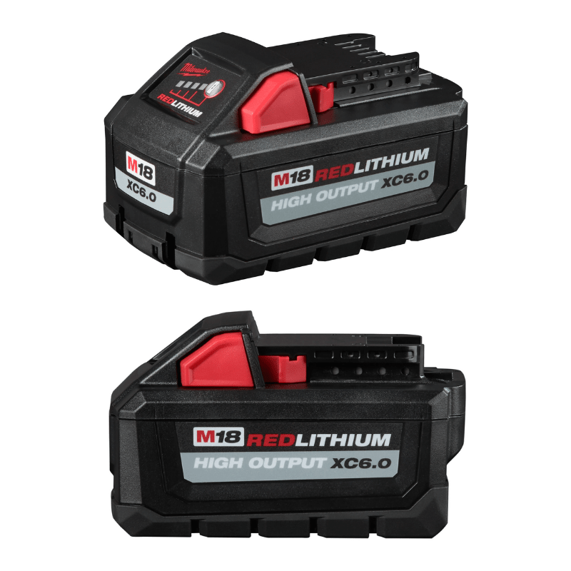KIT DE INICIO HIGH OUTPUT 2 BATERIAS 6.0AH M18 Y CARGADOR MILWAUKEE 48-59-1862S3