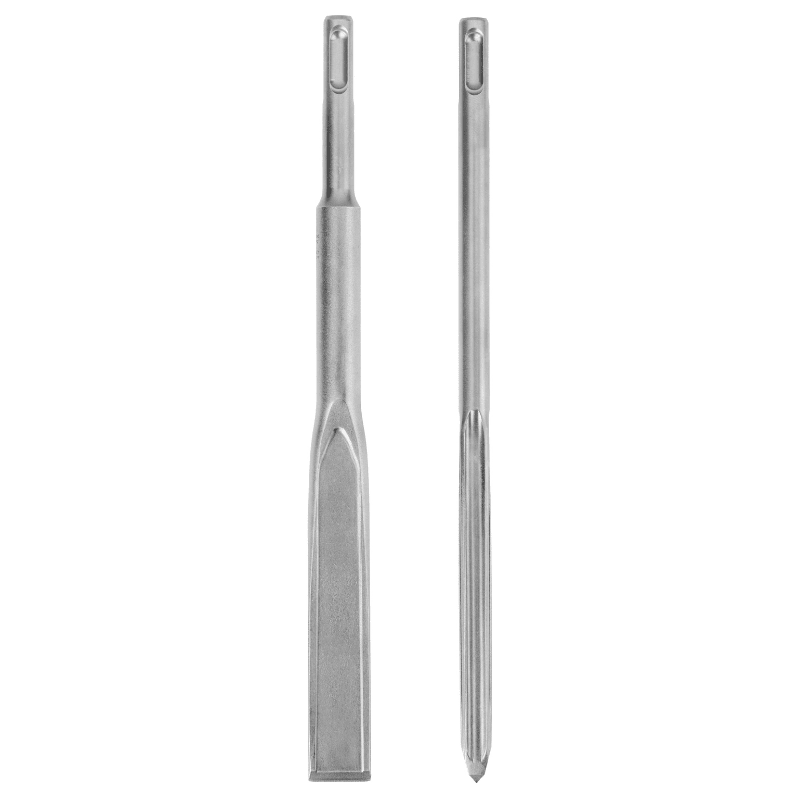 SET 2PCS CINCEL PLANO Y CON PUNTA BULL SDS-PLUS SLEDGE MILWAUKEE 48-62-60802