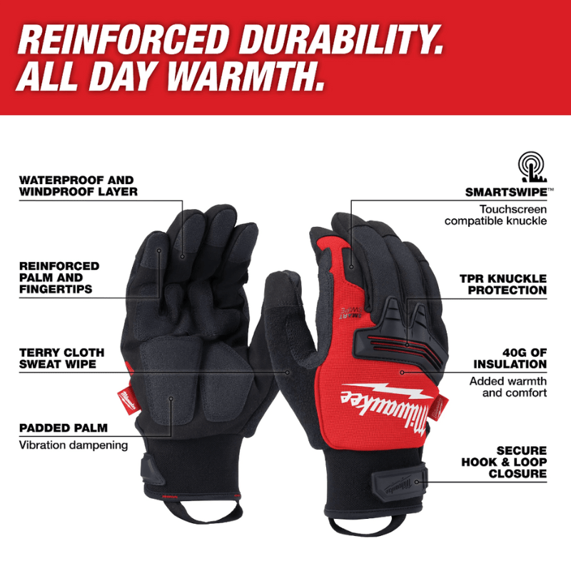 GUANTES DE DEMOLICIÓN PARA INVIERNO XL MILWAUKEE 48-73-00434