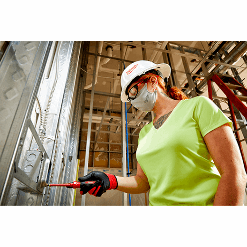 PACK 10 MASCARILLAS 2 CAPAS GRIS MILWAUKEE 48-73-42327