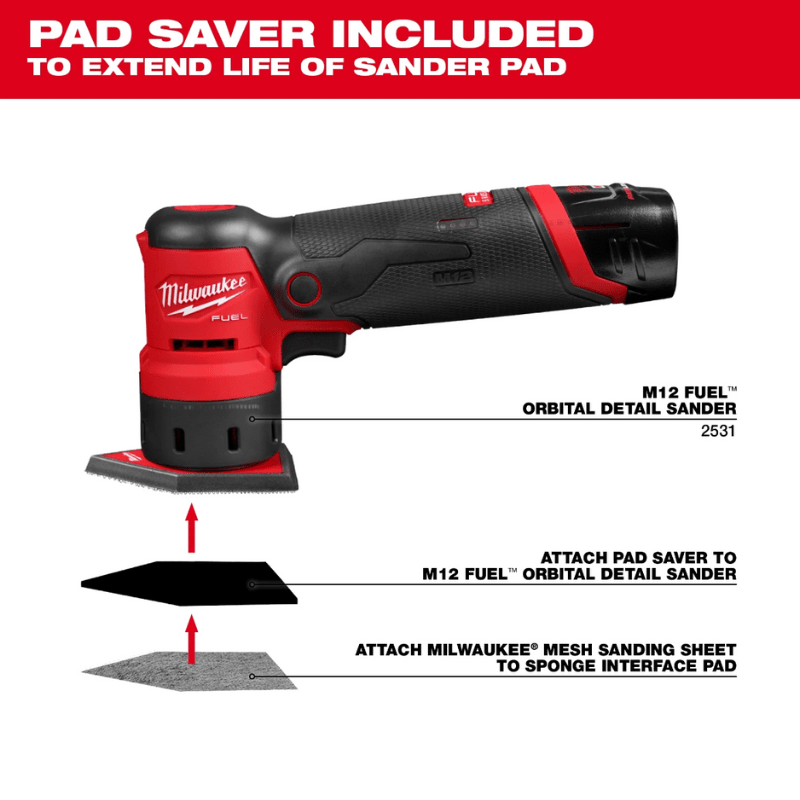 SURTIDO DE HOJAS DE LIJA DE MALLA MILWAUKEE 48-80-54057
