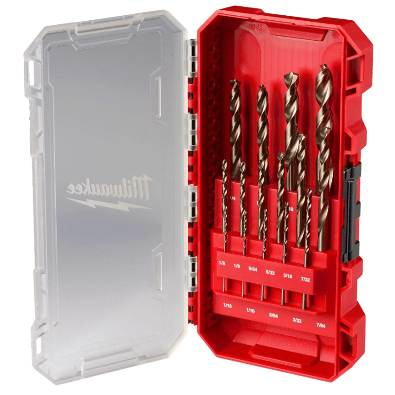 JUEGO DE BROCAS DE COBALTO RED HELIX DE 15 PCS MILWAUKEE 48-89-23702