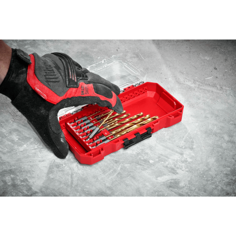 SET DE BROCAS DE TITANIO 15 PCS MILWAUKEE 48-89-46703