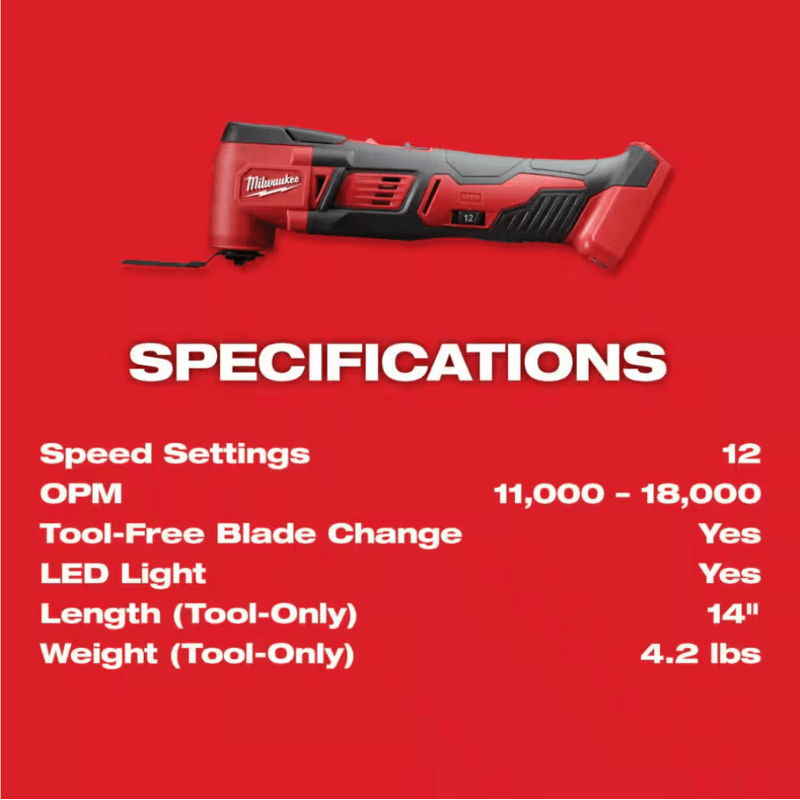 KIT MULTIHERRAMIENTA OSCILANTE M18 MILWAUKEE 2626-21HO4