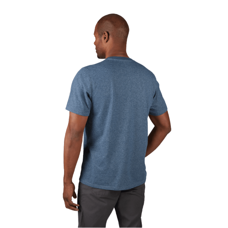 POLERA DE TRABAJO AZUL M HÍBRIDA FREEFLEX MILWAUKEE 603BL-M4