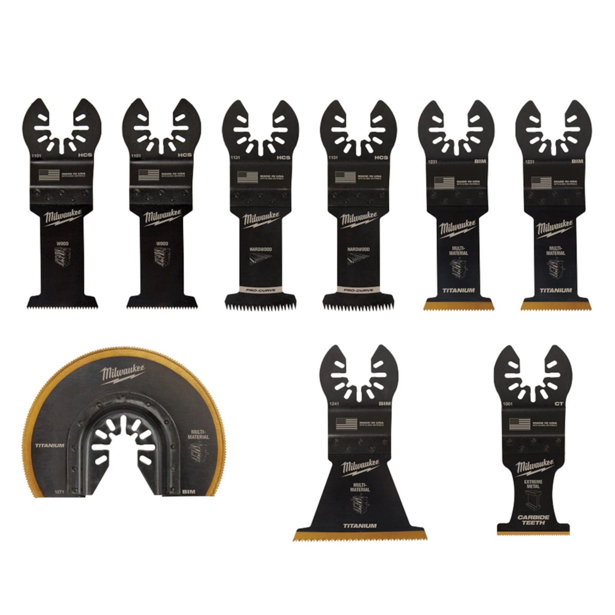 SET 9 HOJAS MULTIHERRAMIENTA MILWAUKEE 49-10-91134
