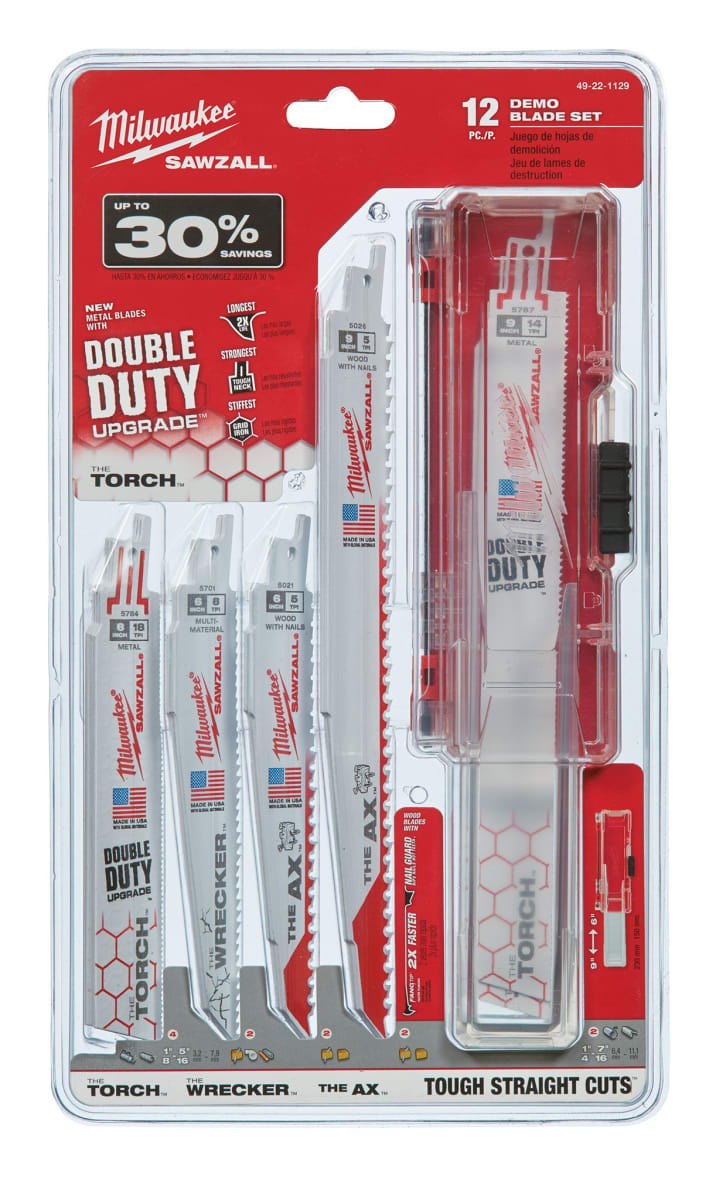 SET 12 REPUESTOS SIERRA SABLE MILWAUKEE 49-22-1129 0