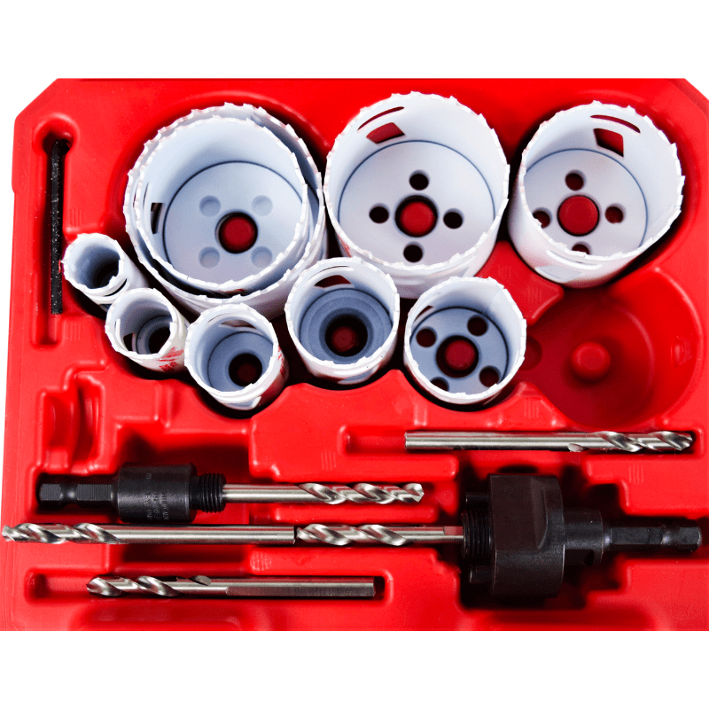 KIT DE SIERRA PERFORADORA BIMETALICA 17PCS MILWAUKEE 49-22-40294