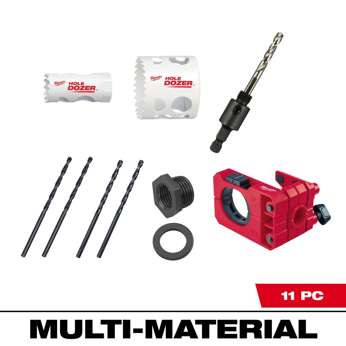 KIT SIERRA PERFORADORA PARA INSTALACIÓN DE CERRADURAS DE PUERTAS MILWAUKEE 49-22-40732