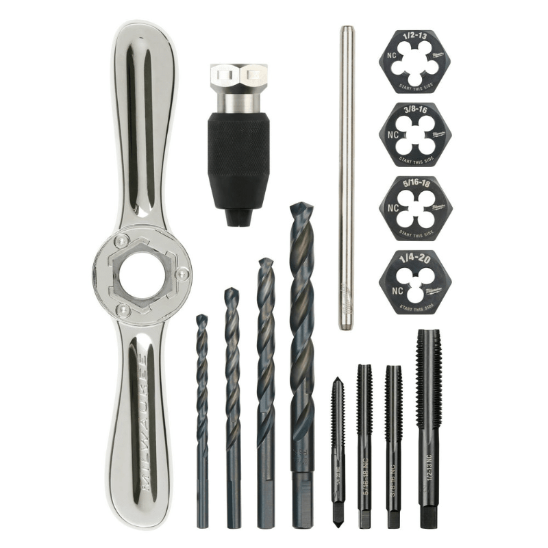 KIT 15 PCS DE MACHOS DE ROSCAR Y TROQUELES SAE MILWAUKEE 49-22-5602 0