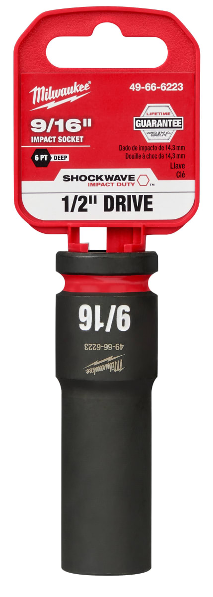 DADO DE IMPACTO PROFUNDO 1/2 DE 9/16 MILWAUKEE 49-66-62232
