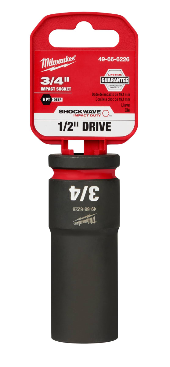 DADO DE IMPACTO PROFUNDO 1/2 DE 3/4 MILWAUKEE 49-66-62262