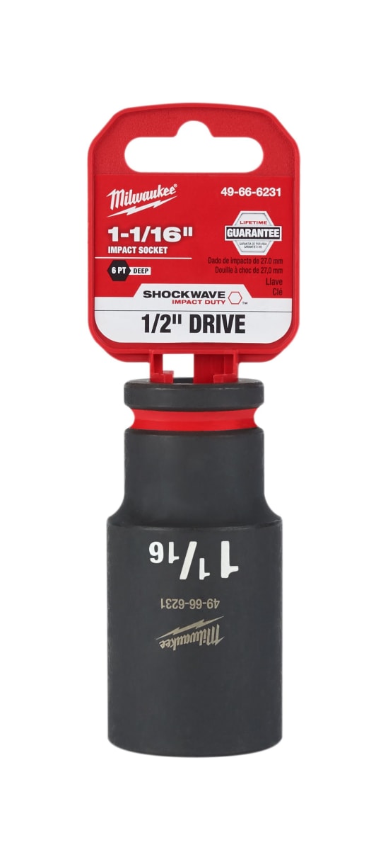   DADO DE IMPACTO PROFUNDO 1/2 DE 1-1/16 MILWAUKEE 49-66-62312