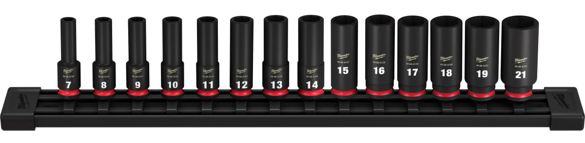 SET 14PC DADOS MÉTRICOS 6 PUNTAS 3/8