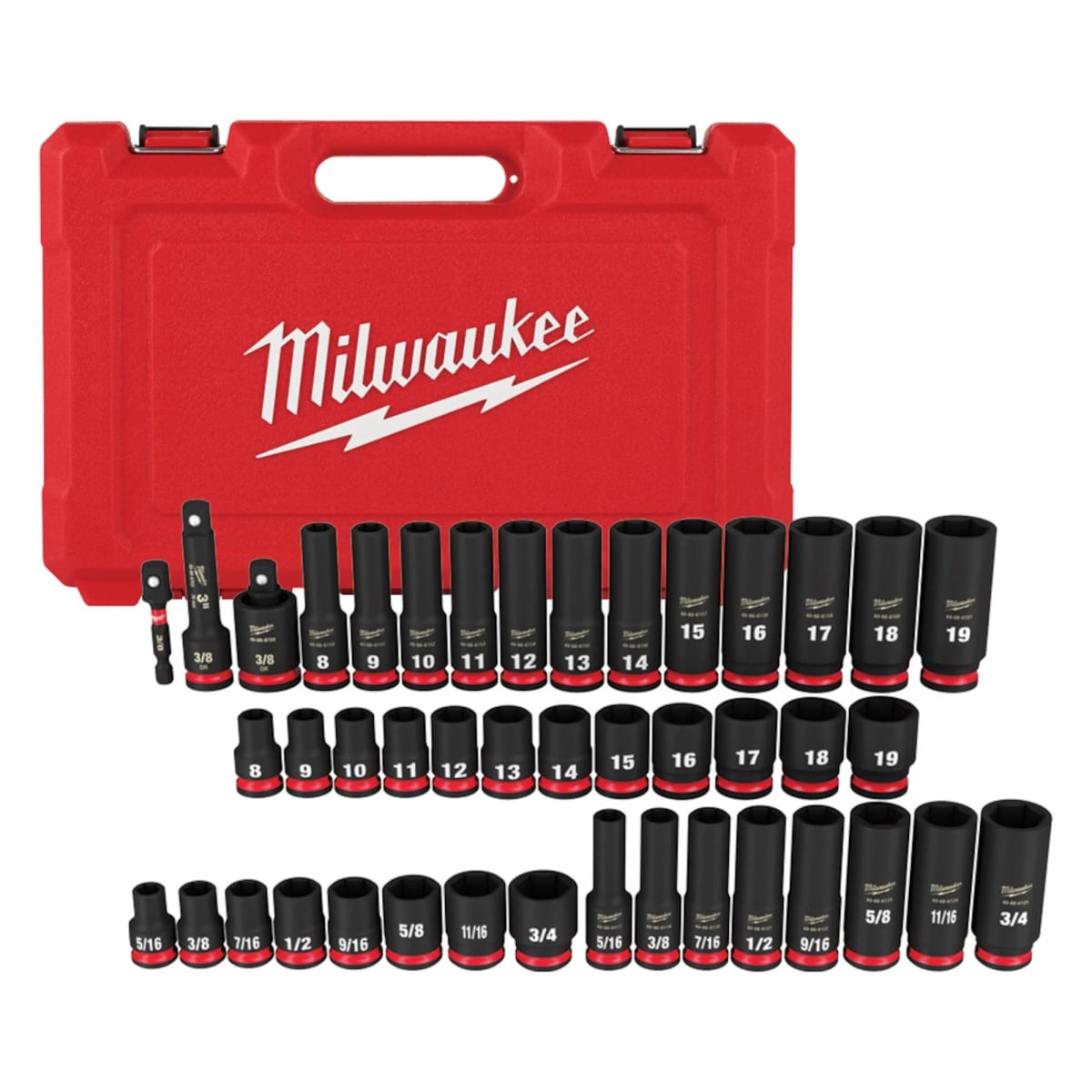 SET 43PC DADOS DE IMPACTO 3/8 MILWAUKEE 49-66-70092