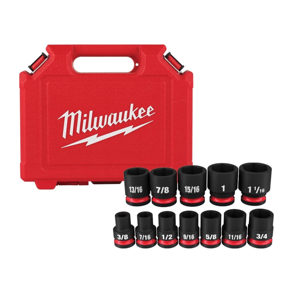SET 12PC DADO DE IMPACTO 1/2 SAE MILWAUKEE 49-66-70102