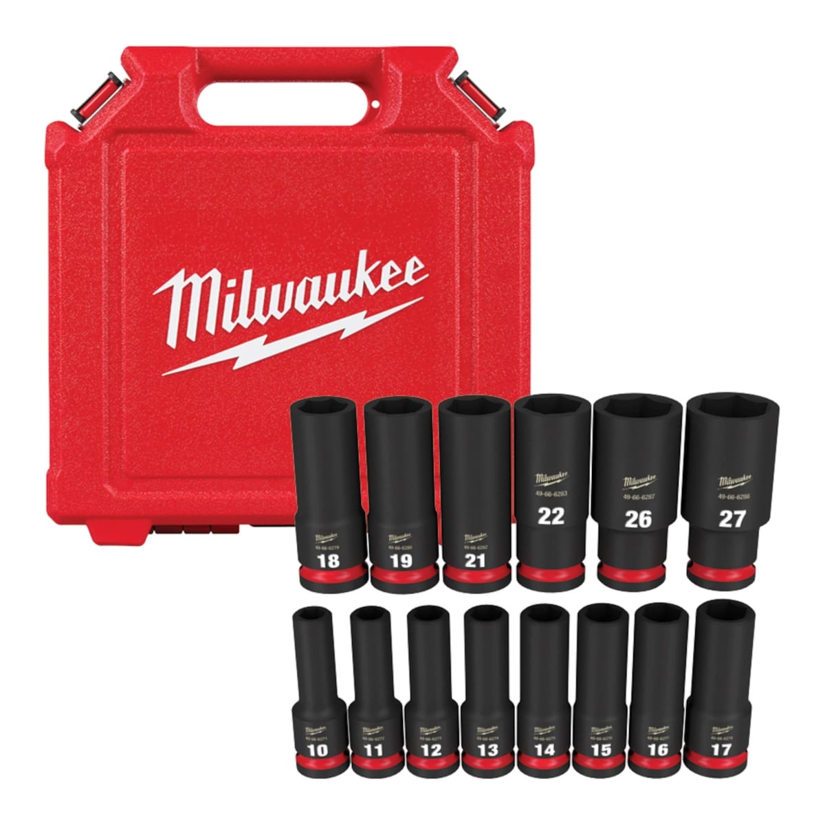 SET 14PC DADO DE IMPACTO 1/2 MILWAUKEE 49-66-7014 2
