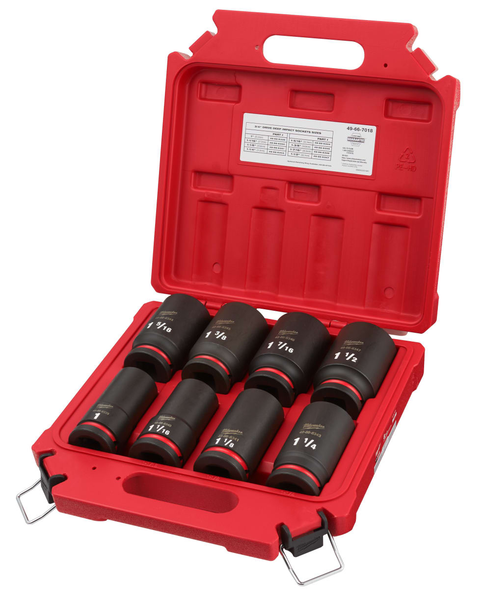 SET 8PC DADO DE IMPACTO 3/4 SAE MILWAUKEE 49-66-7018 | TODOTALLER
