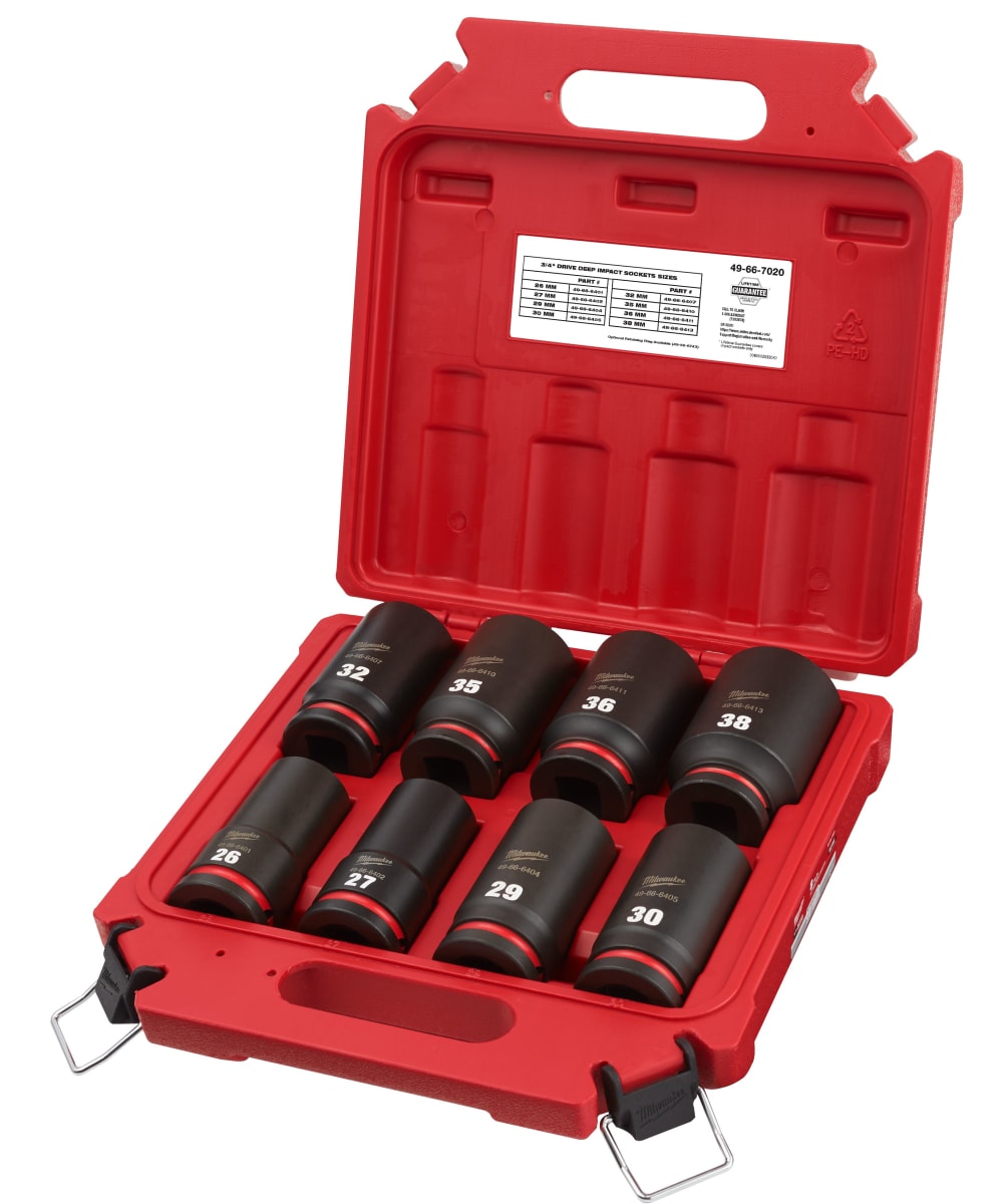 SET 8PC DADO DE IMPACTO 3/4 MM MILWAUKEE 49-66-70203