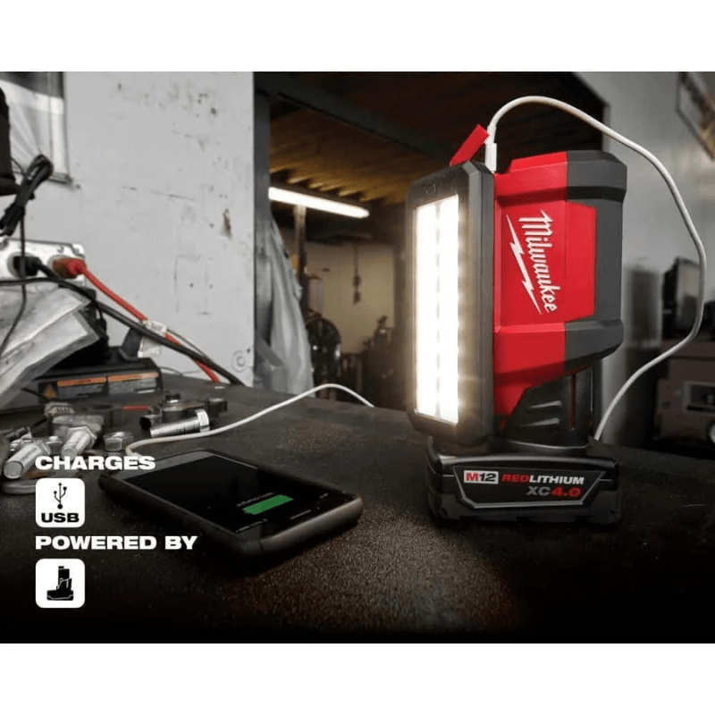 KIT LUZ CUELLO RECARGABLE CON LINTERNA IMANTADA MILWAUKEE 2367-21NECK5