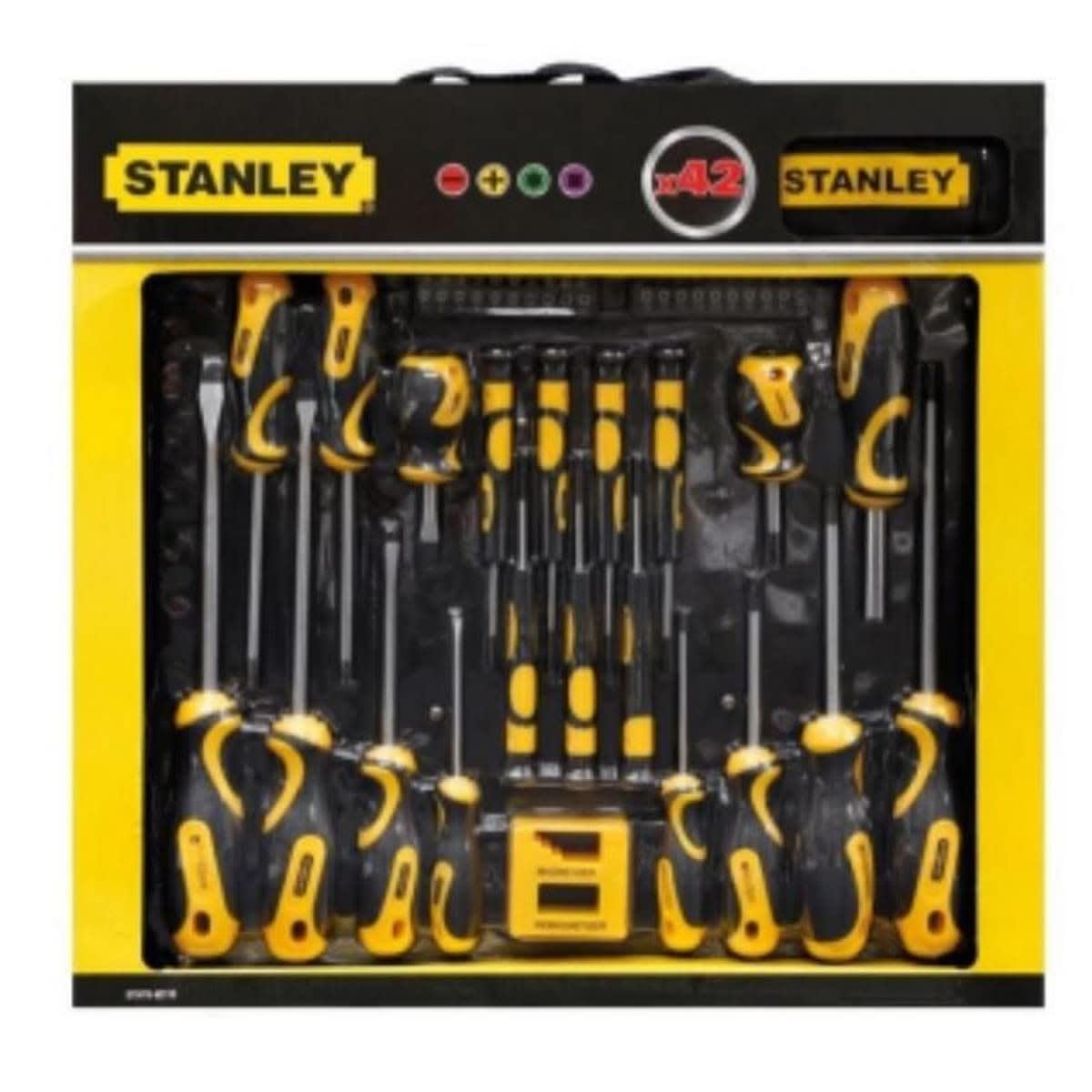JUEGO DE DESTORNILLADORES 42 PCS STANLEY 62-1132