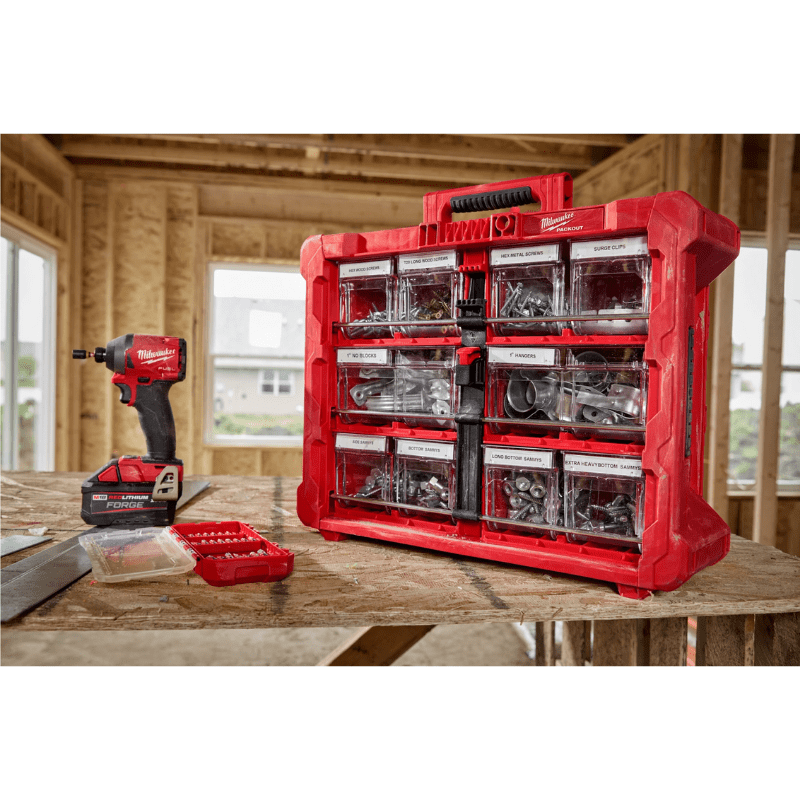 ORGANIZADOR DE CONTENEDORES INCLINABLES PACKOUT MILWAUKEE 48-22-84335