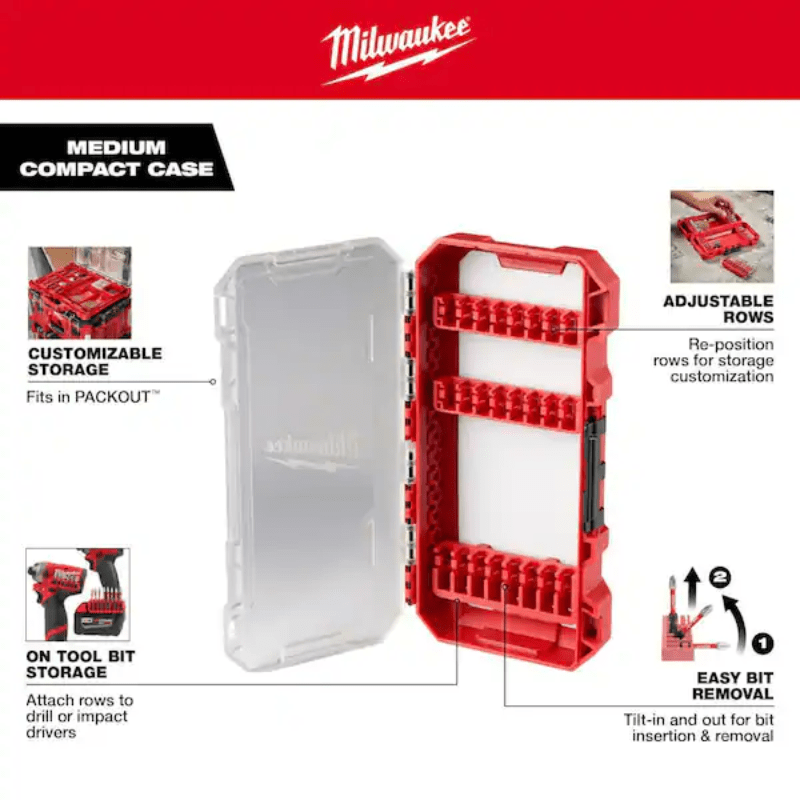 JUEGO DE 28 PUNTAS DE IMPACTO SHOCKWAVE MILWAUKEE 48-32-51646