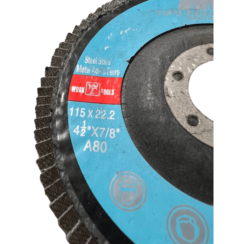 DISCO FLAP METAL ACERO Y FIERRO 4 1/2 X 7/8 A803