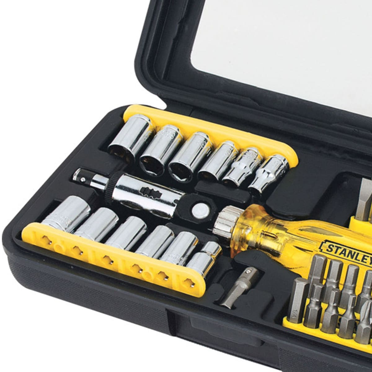 JUEGO DE DESTORNILLADOR RATCHET 47 PCS STANLEY 68-7362