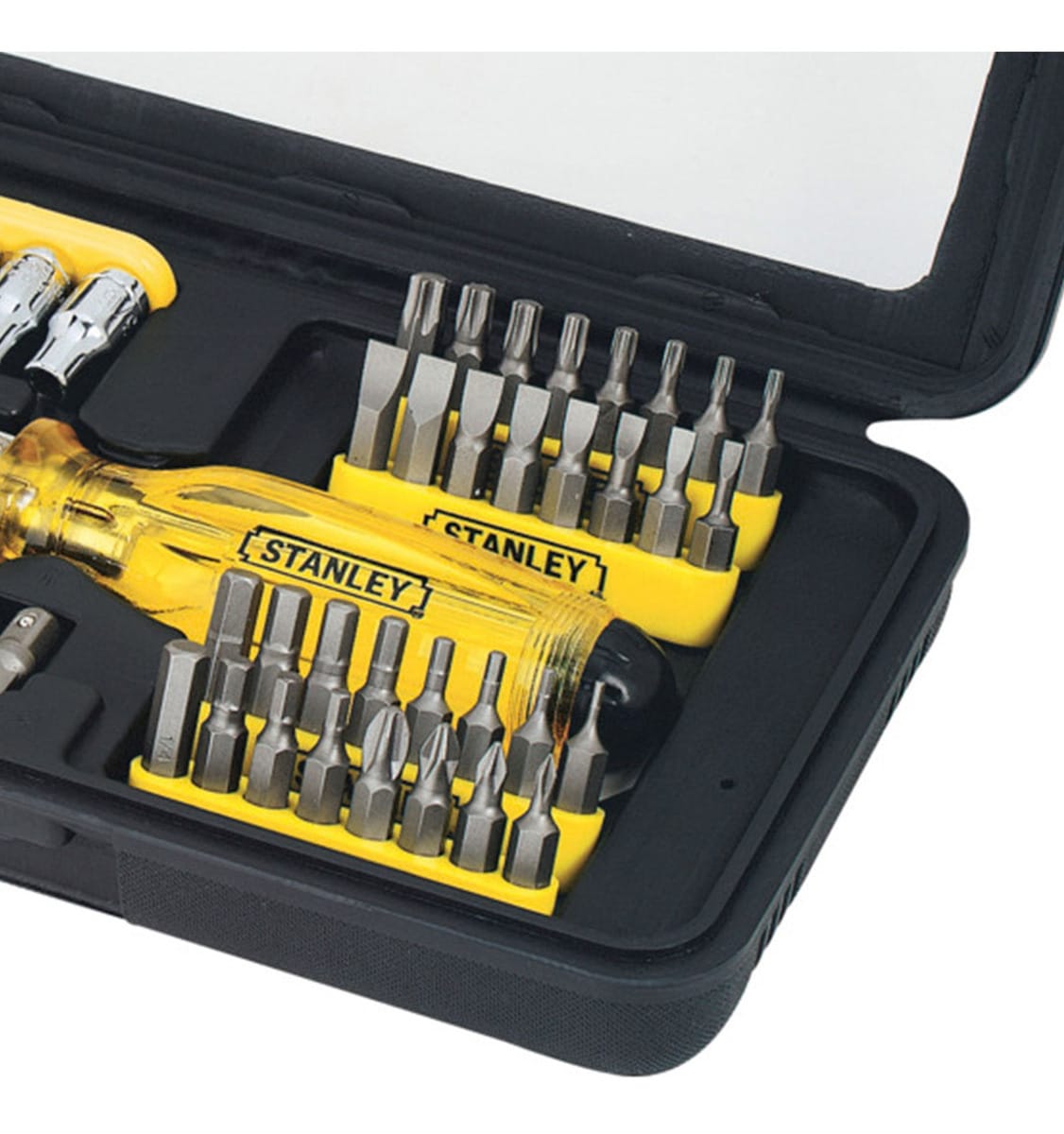 JUEGO DE DESTORNILLADOR RATCHET 47 PCS STANLEY 68-7363