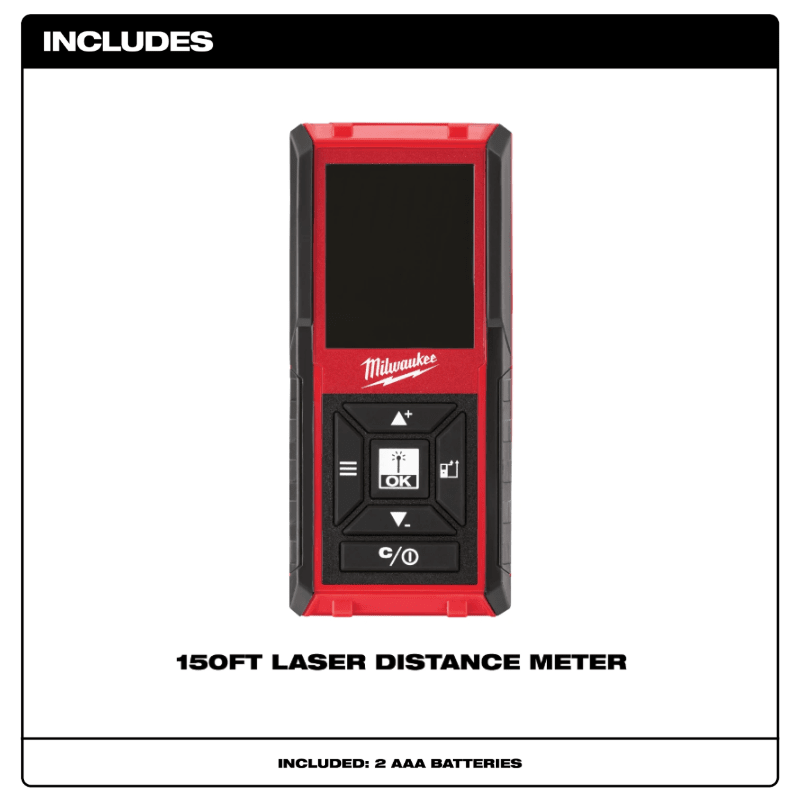 MEDIDOR DE DISTANCIA LÁSER 45 METROS MILWAUKEE 48-22-98026